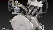 Silver Slant Complete 66cc/80cc Bicycle Engine Kit - 2 Stroke Motorized Bike Engine Kit