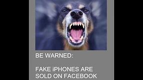 BEWARE, FAKE IPHONES ARE SOLD ON FACEBOOK MARKETPLACE!