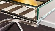 Furniture HotSpot Ava Mirrored Console Table - Chrome