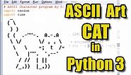 ASCII Art Cat in Python 3