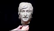 John Lennon - Portrait Sculpt in Clay - Amelia Rowcroft, sculptingmasterclass.com