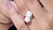 8.25 CT Freshwater Pearl and Diamond Ring