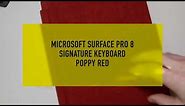 Surface Pro 8 Signature Keyboard Review (Poppy Red)