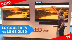 LG G4 OLED TV 2024 vs G3 Demo - LG Alpha 11 processor features
