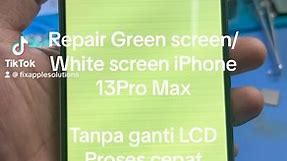 Repair Green screen/ White Screen iPhone 13Pro /13 Pro Max Tanpa ganti LCD Proses cepat Harga Bersahabat *Fixapple Solutions* JL. Suryakencana No.40 Cikole, Sukabumi, Jawa Barat 43114 - 085602021202 #fixapple #iphone13promax | Fixapple Solutions