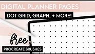 How to Make Digital Planner Pages (Dot Grid, Graph, Hexagon, and Lined)