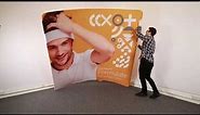 How To Assemble Formulate Curved Fabric Display Stands | XL Displays