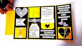 DIY Handmade Birthday Greeting Card | Paper Craft Ideas | Birthday Card Ideas | Tutorial