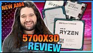 New AMD Ryzen 7 5700X3D CPU Review & Benchmarks vs. 5800X3D & More