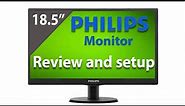 Philips 18.5 led monitor review and setup