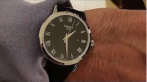 TISSOT Classic Dream Black Leather Strap (T129410 A) Unboxing and try on.