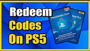 How to Redeem Codes on PS5 Console for Gift Cards or PS Plus (2 Ways & More)