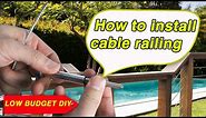 How to install invisible cable railing - Muzata installation tutorial 2019 CR26
