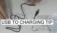 UNBOXING USB CHARGING CABLE 5V 2A DC 3.0x1.1MM