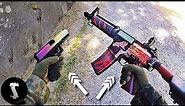 Guy Brings Real Life CSGO M4 Howl & Glock 18 Fade to Airsoft Game