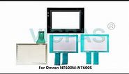 Omron NT612G NT6002 NT600M NT600S touch screen panel repair with front overlay, keypad, lcd display