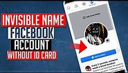 How to Make Invisible Name on Facebook 2023 🔥 | How to Hide Name on Facebook | English