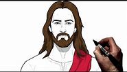 How To Draw Jesus Christ | Step By Step