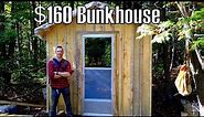 Heated Sawmill Bunk house built for $160- Ep25- Outsider Log Cabin