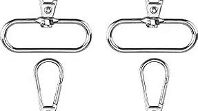 Metal Swivel Trigger Lanyard Snap Hooks 15pcs Lobster Claw Swivel Clasps 1.5 Inch Keychain Clip Hook Purse Bag Clips for Keychain Purse Hardware Sewing Craft Project (Silver)