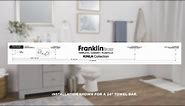 Franklin Brass Maxted 24 inch -towel Bar, Matte Black, -bathroom Accessories, MAX24-FB
