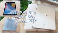 iPad 9th Gen Silver 256GB Unboxing 📦 + Accessories 💙