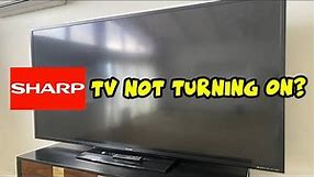 How to Fix Your Sharp TV That Won't Turn On - Black Screen Problem