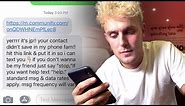 Jake Paul is asking fans to text him... DON'T