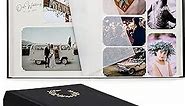 Premium Scrapbook Album | Scrapbook Photo Album with Writing Space | 100 Pages for Multiple Photo Sizes, 4x6, 5x7, 6x8, 8x10 | Photo Safe, Acid Free Photo Album for Wedding | Graduation