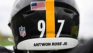 Steelers wear Antwon Rose helmet decal during Monday night game