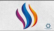 Flame Fire icon Logo Design Tutorial / How to Design Logo / Adobe illustrator CC Tutorial
