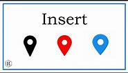 How to Insert the Map/Location Symbol into Word (and other software)