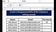 Excel Password Generator: Create Strong and Secure Passwords! 🔒💻 #excel #exceltutorial