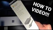 How to setup Microsoft Surface Mini Display port to HDMI 2.0 Adapter