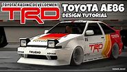 TRD Toyota AE86 Design Tutorial | Car Parking Multiplayer