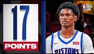 No. 5 Overall Pick Ausar Thompson SHINES In Pistons Summer League W! | 17 PTS, 9 REB, 4 STL, 2 BLK