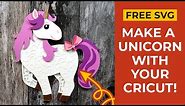 Free Unicorn SVG File | How to Make 3D Layered Unicorn SVG