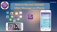 Top Two Ways to Recover Deleted Viber Messages on iPhone 7/SE/6S/6/5S/5C/5