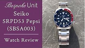 Seiko 5 Sports SRPD53K1 Watch Review - 5KX Pepsi Made In Japan Version