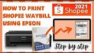HOW TO PRINT SHOPEE WAYBILL Using Epson Printer #shopeewaybillprint #shopeeseller #waybillprinting