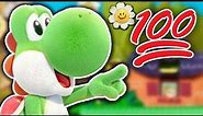 100% Completion Rewards In Yoshi's Crafted World (693 Smiley Flowers)