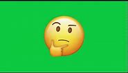 Thinking Emoji Green Screen Footage Royalty Free Download Stock Video 2019