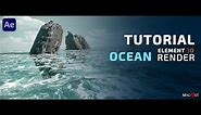 How to make 3D OCEAN render inside Element 3D II Tutorial II After effect