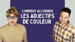 Comment accorder LES ADJECTIFS DE COULEUR - Learn French with #parolerie