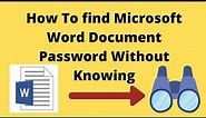 How to Unprotect a Word Document Without the Password