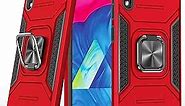 Samsung Galaxy A10 Case Galaxy M10 Case Military Grade Built-in Kickstand Case Holster Armor Heavy Duty Shockproof Cover Protective Case for Galaxy A10 Phone Case (Red)