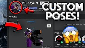 HOW TO GET A CUSTOM AVATAR POSE IN ROBLOX!