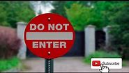 iSYFIX - Do Not Enter Sign – 1 Pack 12 Inch – 100% Rust Free .040 Aluminum Reflective Signs. ⛔
