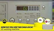 CL Child Lock on an LG Washing Machine - How to Use
