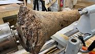 Woodturning - The Palm Tree Root !!